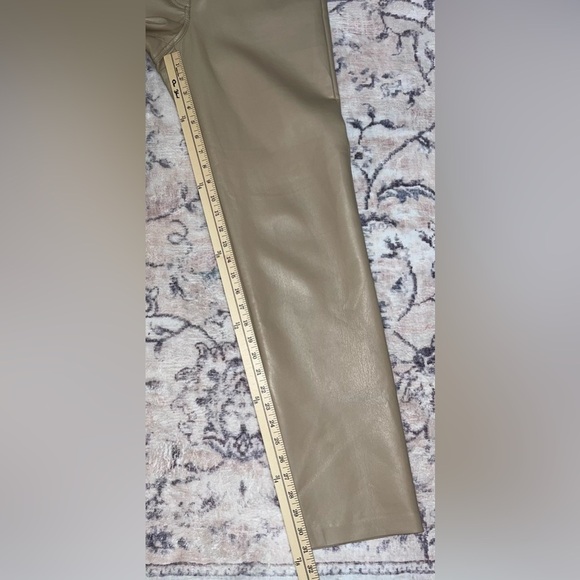 Wilfred Aritzia The Melina Faux Leather Pant Size 8 Tan Brown - Picture 5 of 10